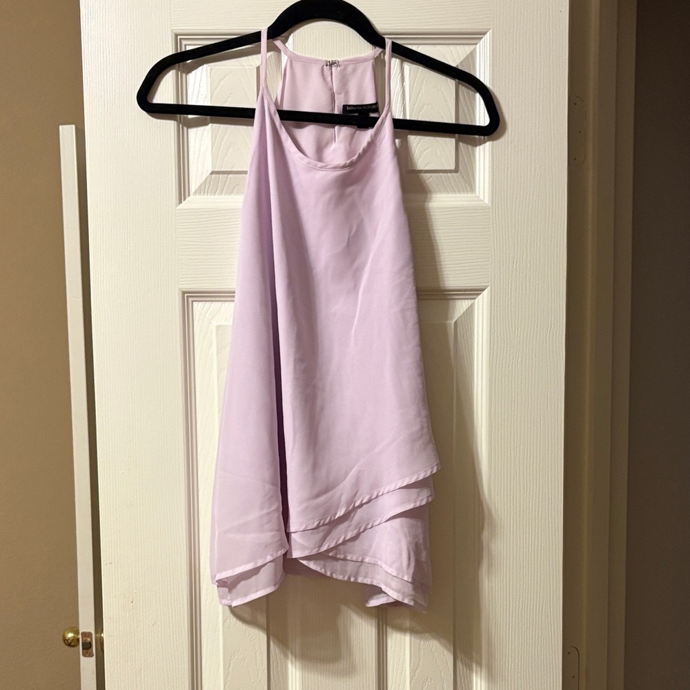 Banana Republic Lilac Layered Tank Top